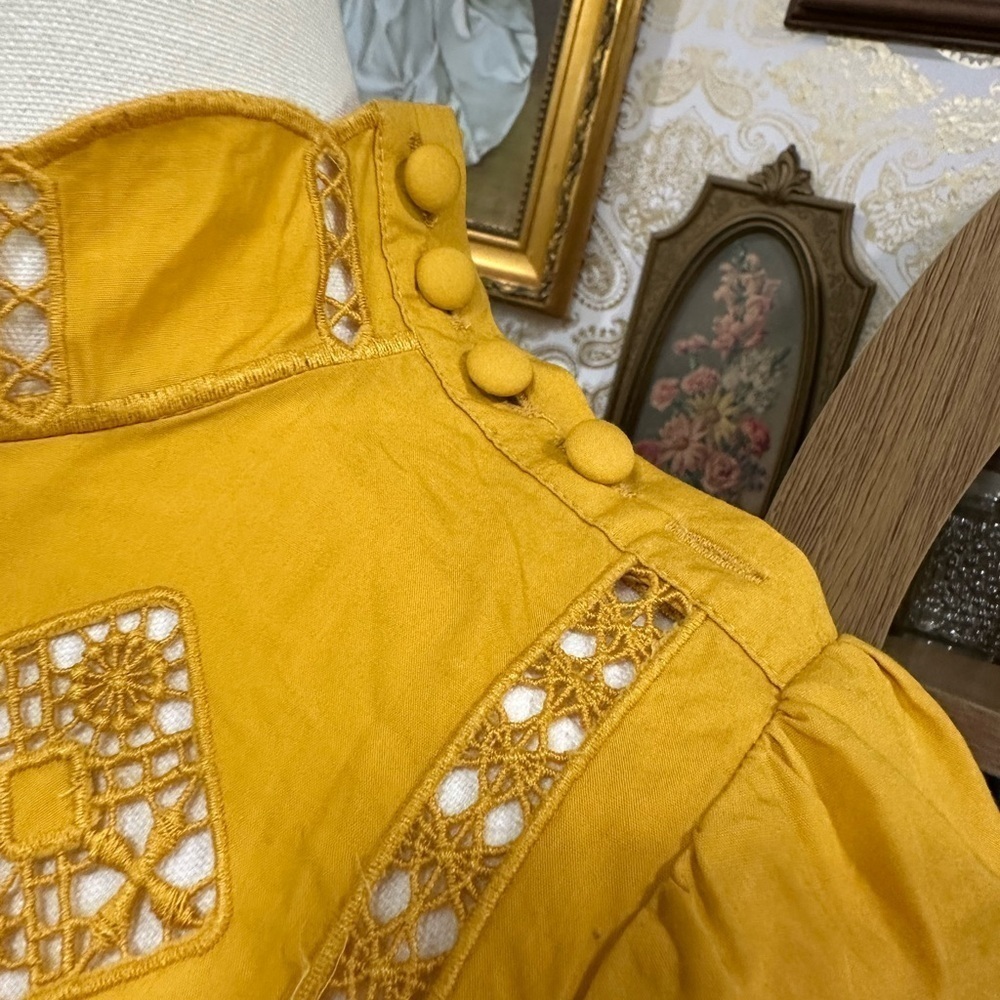 Free People Yellow Women's Top size Small - Picture 6 of 9